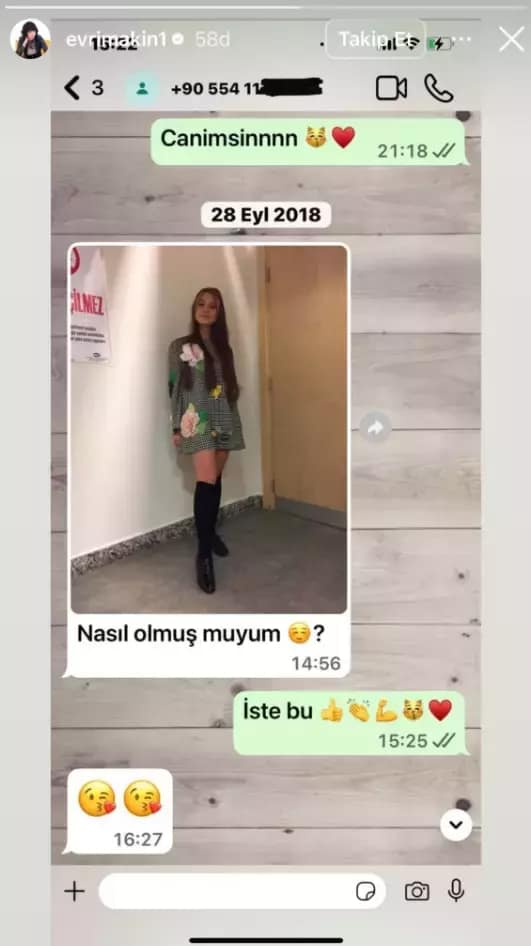 İddiaların seyrini değiştirecek hareket! Evrim Akın 7 yıl önceki mesajları paylaştı